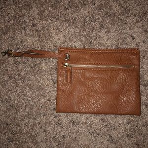 Street Level Soft Leather Clutch/ Wristlet